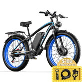 GAMVIRE 26'' V7 2000W Peak 2500W 52V 32AH Fat Tires Electric Snow Bike