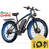 GAMVIRE 26'' V7 2000W Peak 2500W 52V 32AH Fat Tires Electric Snow Bike