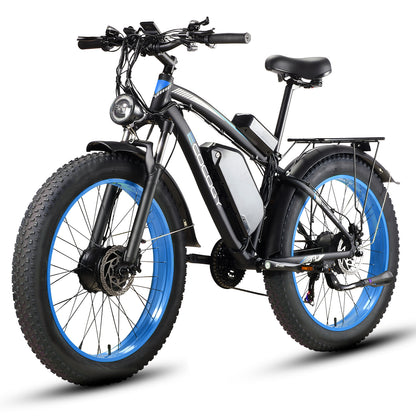 G7 26'' 52V 23Ah 2000W Peak 3000W Dual Motor Electric Fat Tire Bike