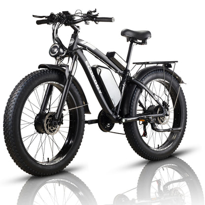 G7 26'' 52V 23Ah 2000W Peak 3000W Dual Motor Electric Fat Tire Bike