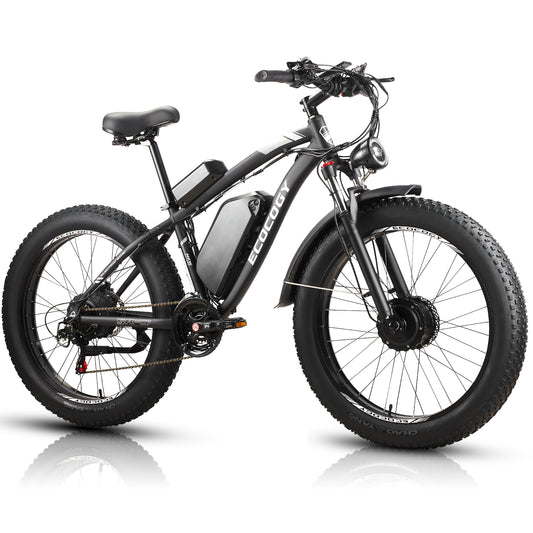 G7 26'' 52V 23Ah 2000W Peak 3000W Dual Motor Electric Fat Tire Bike