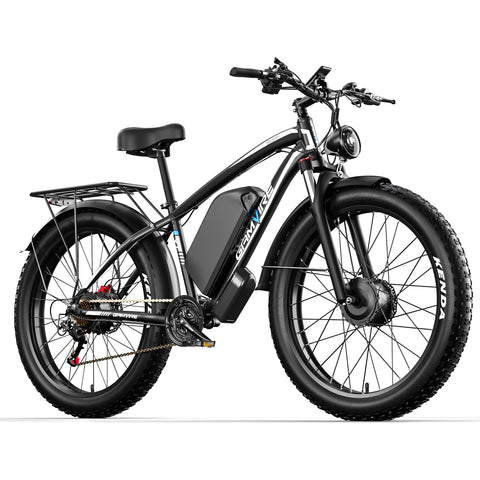 GAMVIRE 24" V7PRO Dual Motors Fat tires 4000W Peak 5000W 52V 32AH All Tarrain Electric Bike