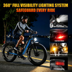 GAMVIRE 26" V9 Peak 9000W 52V 30AH Dual Motor Electric Bike with Turn Signals