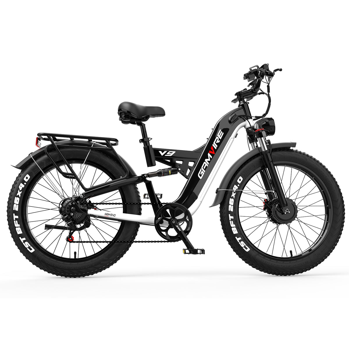 GAMVIRE 26" V9 Peak 9000W 52V 30AH Dual Motor Electric Bike with Turn Signals
