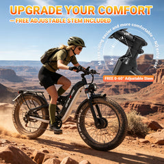 GAMVIRE 26" V9 Peak 9000W 52V 30AH Dual Motor Electric Bike with Turn Signals